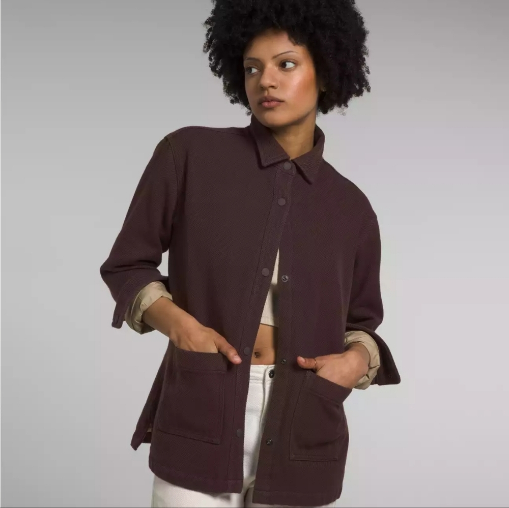 North Face Womens Valley Twill Utility barn coat  Shacket Cotton Jacket M $150